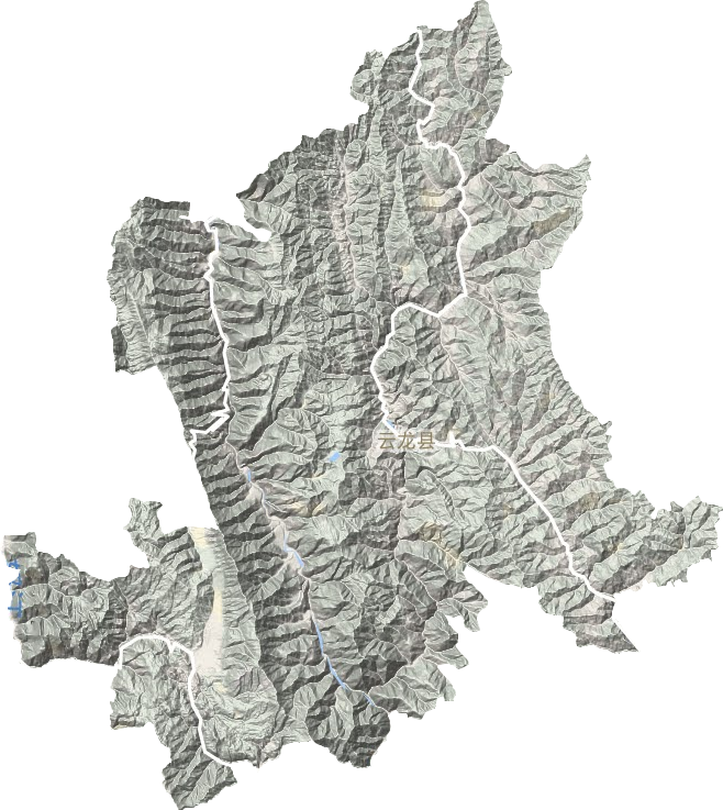 云龙县地形地图