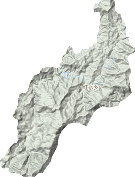 红水乡地形地图
