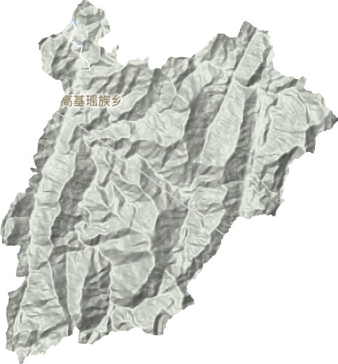 高基瑶族乡地形地图