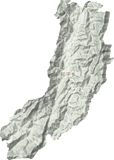 和平乡地形地图