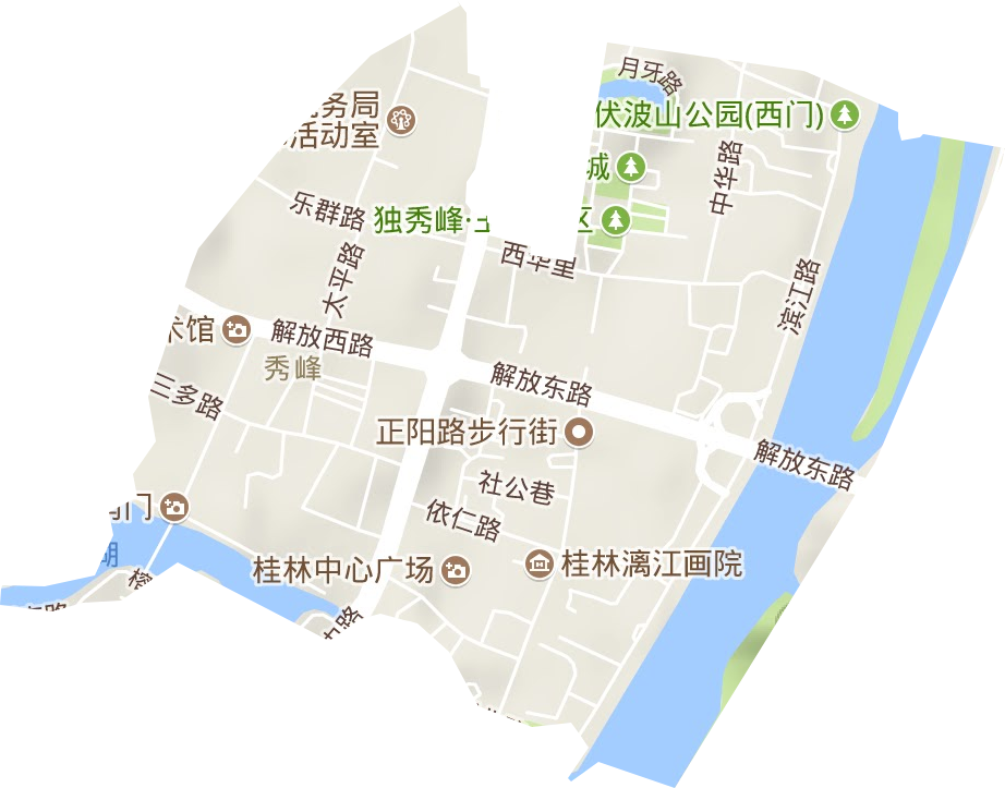 秀峰街道地形地图