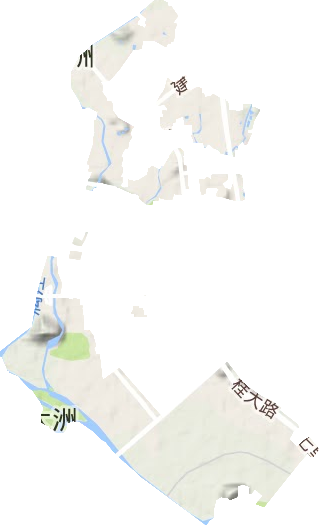 穿山街道地形地图