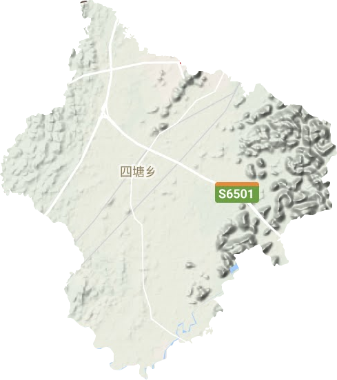 四塘镇地形地图