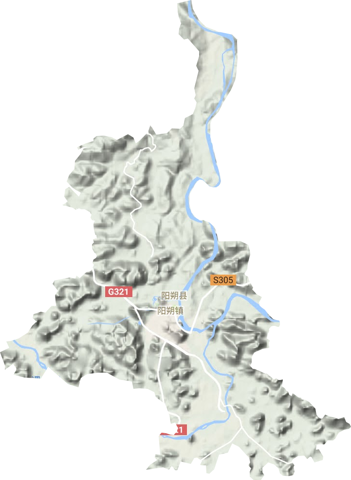 阳朔镇地形地图