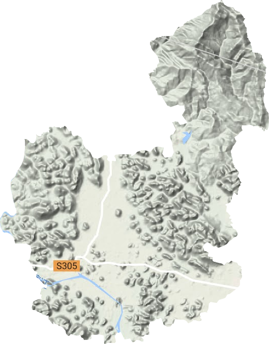 福利镇地形地图