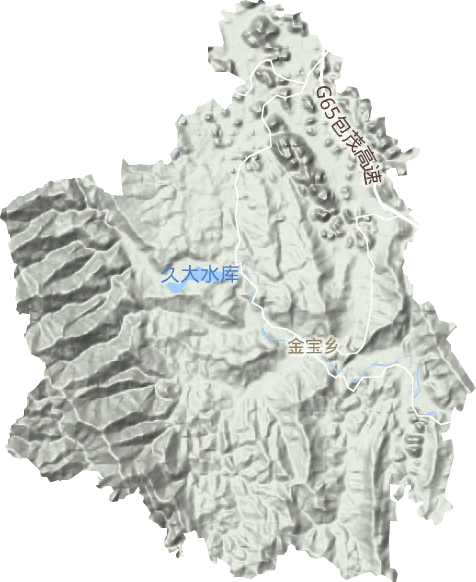 金宝乡地形地图