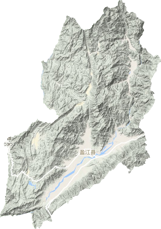 盈江县地形地图