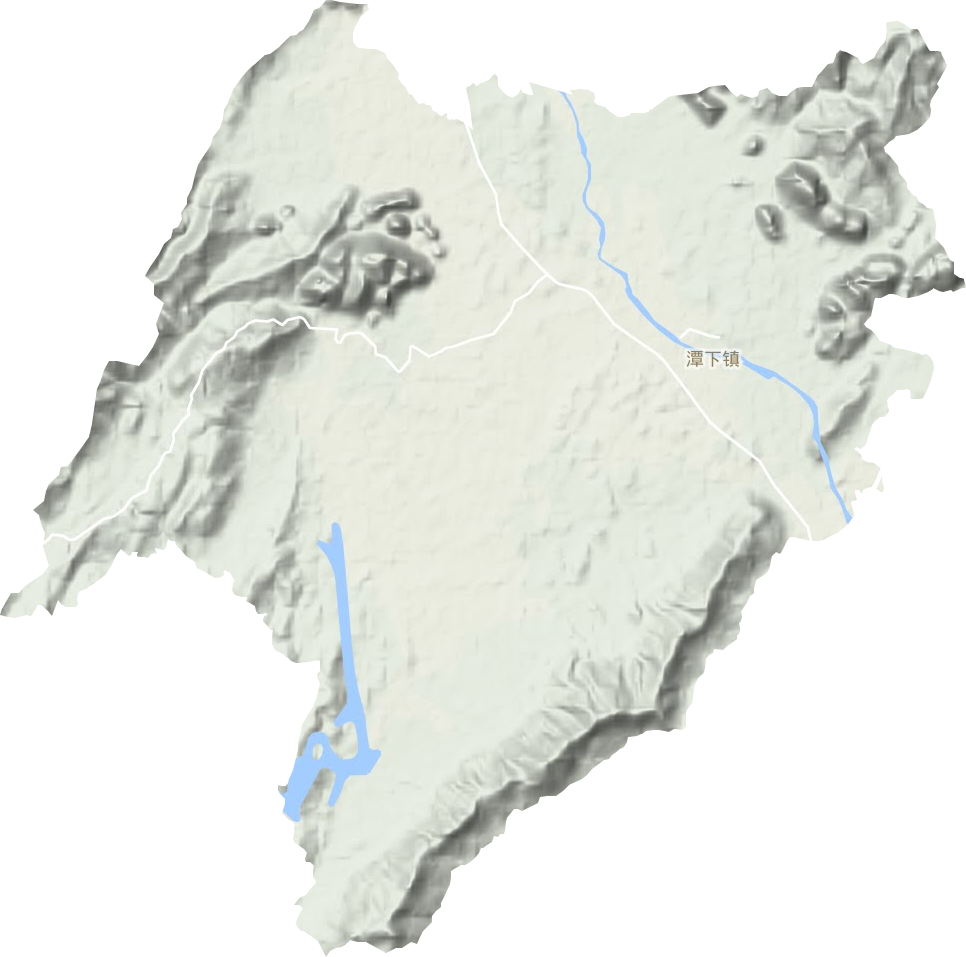 潭下镇地形地图