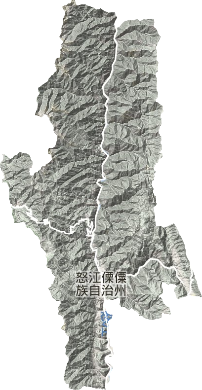 泸水市地形地图