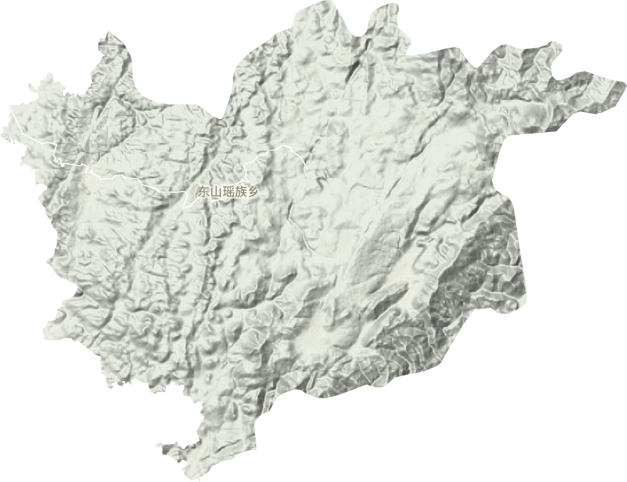 东山瑶族乡地形地图
