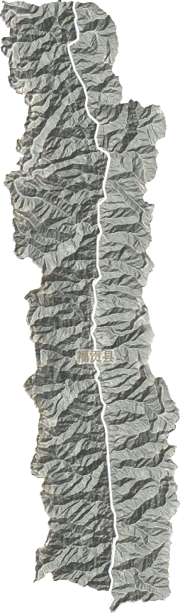 福贡县地形地图