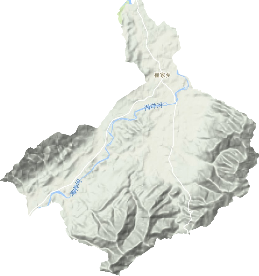 崔家乡地形地图