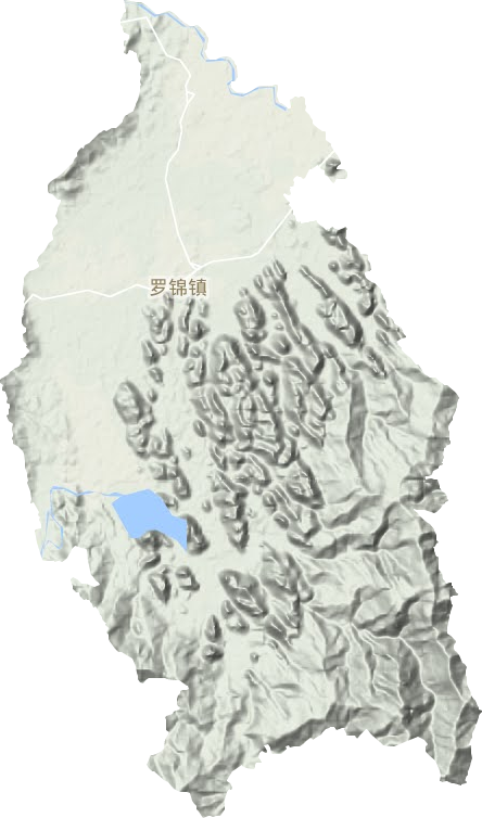 罗锦镇地形地图