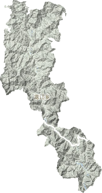 龙江乡地形地图