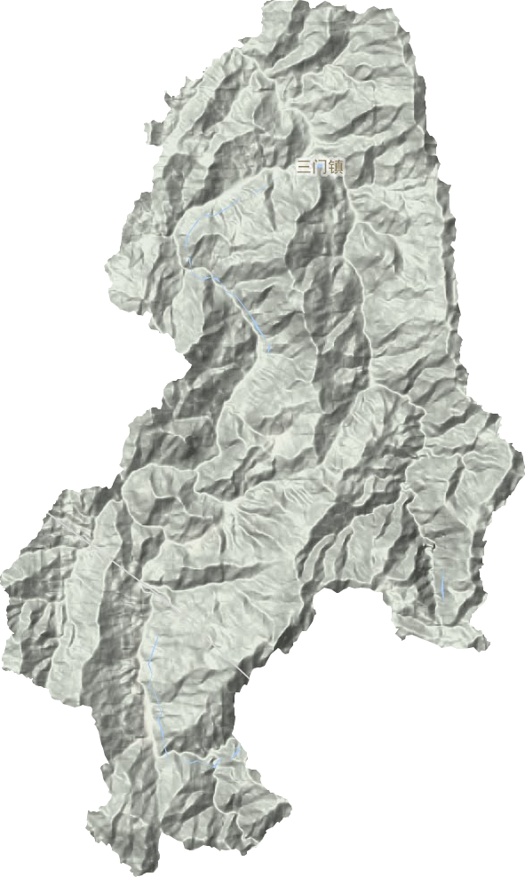 三门镇地形地图