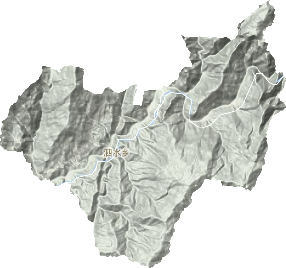 泗水乡地形地图