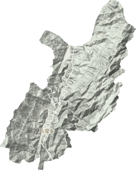 马堤乡地形地图