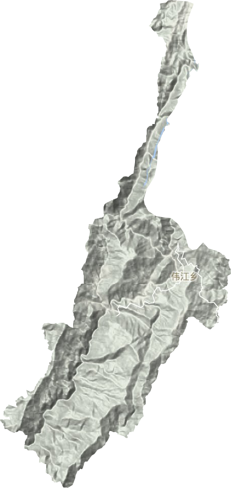 伟江乡地形地图