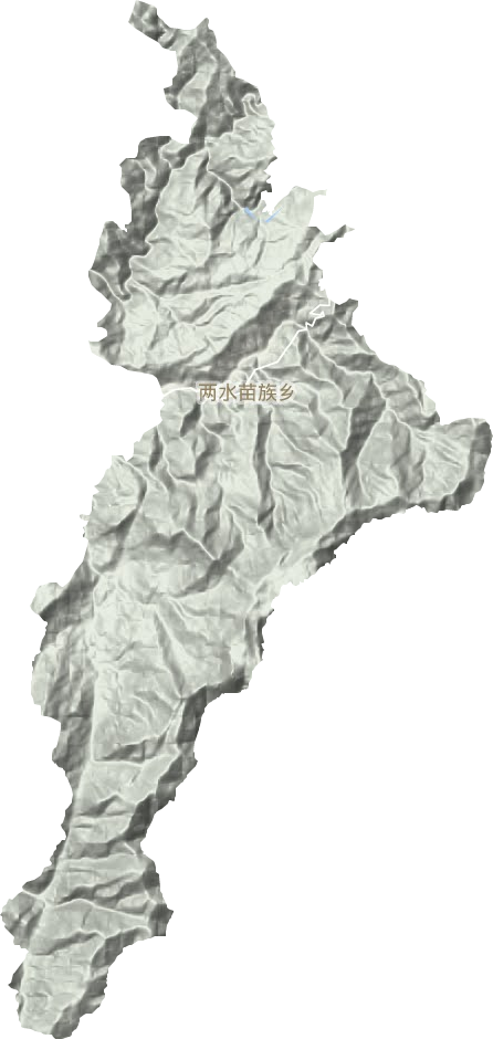 两水苗族乡地形地图