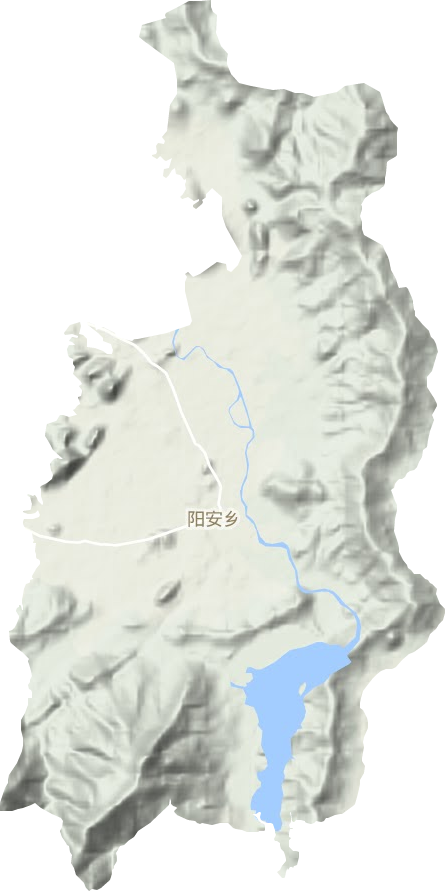 阳安乡地形地图
