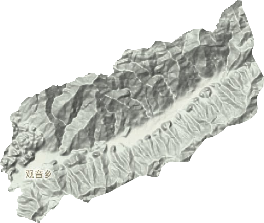 观音乡地形地图