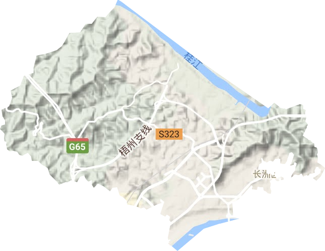 兴龙街道地形地图