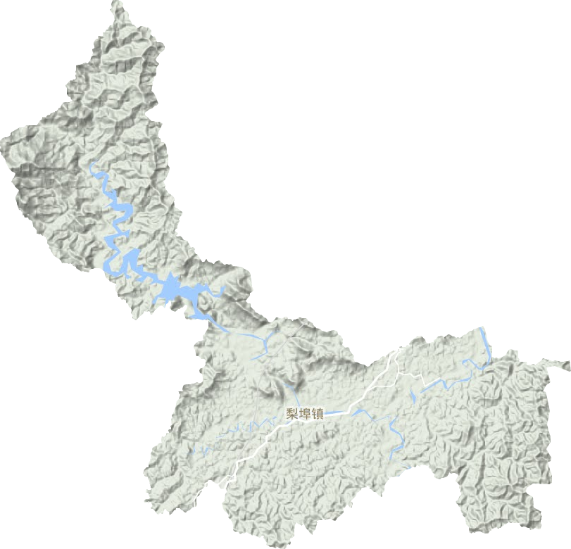 梨埠镇地形地图