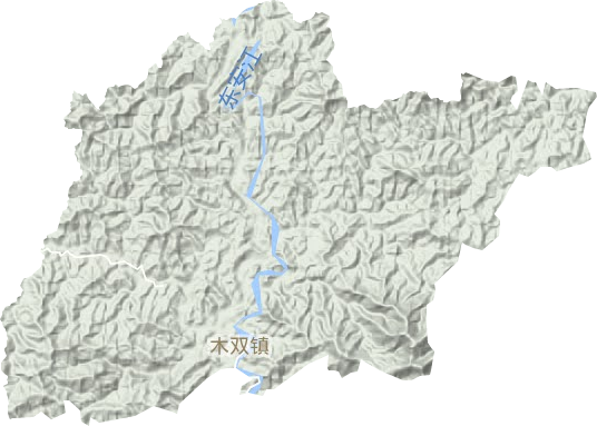 木双镇地形地图