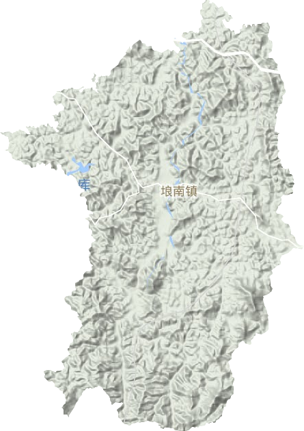 埌南镇地形地图