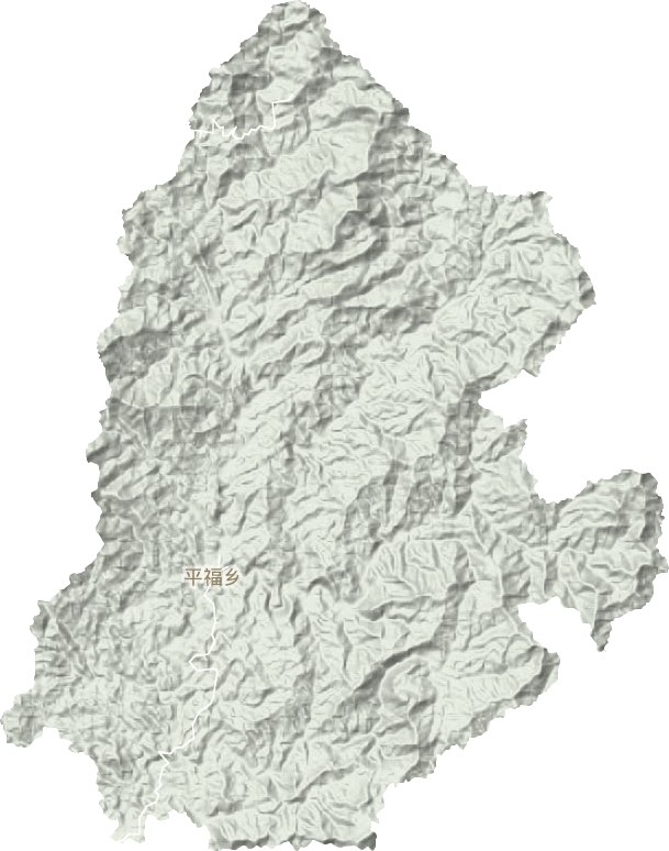 平福乡地形地图