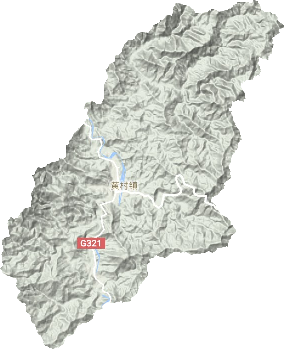 黄村镇地形地图