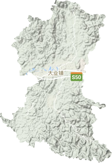 大业镇地形地图