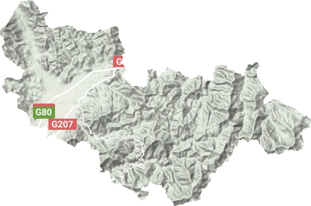 安平镇地形地图
