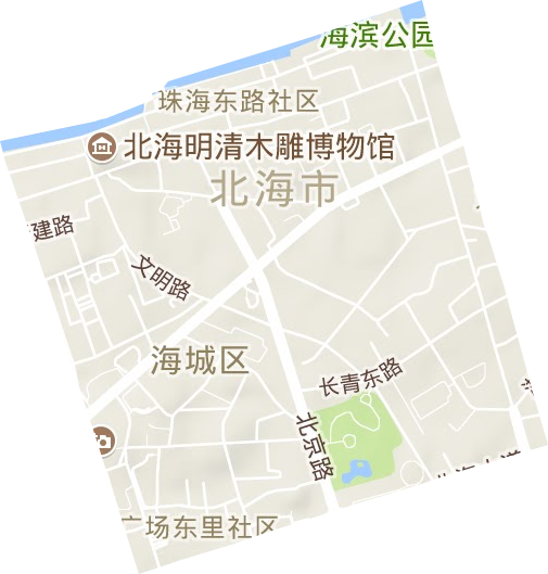 中街街道地形地图