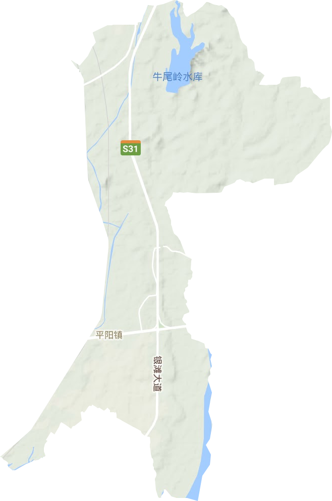 平阳镇地形地图