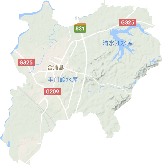廉州镇地形地图