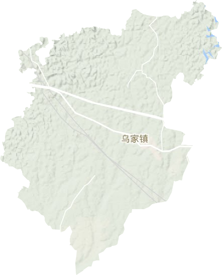 乌家镇地形地图