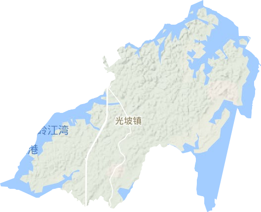 光坡镇地形地图
