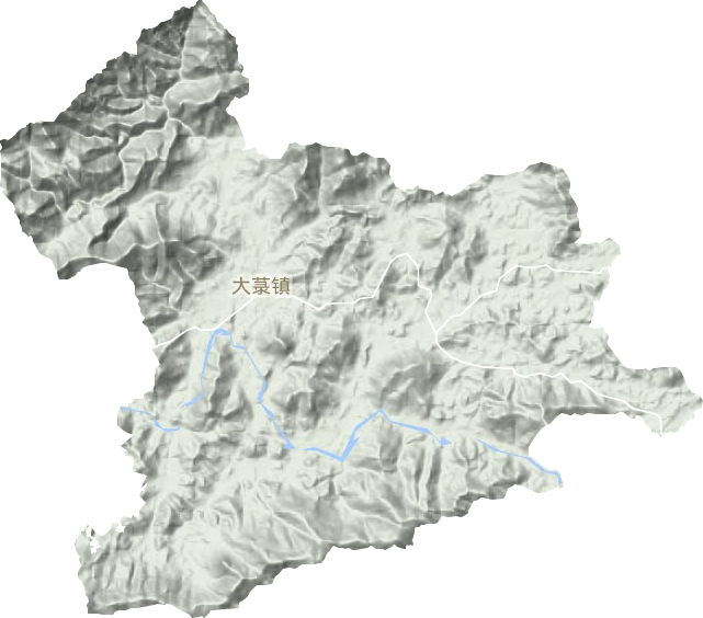 大菉镇地形地图