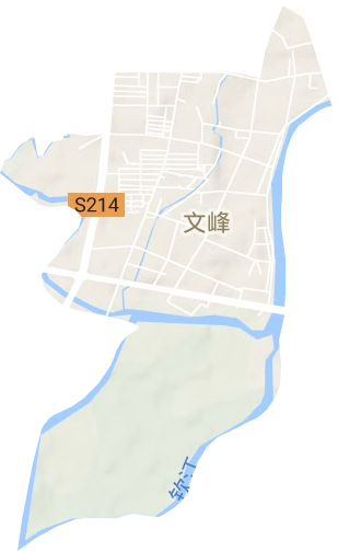 文峰街道地形地图