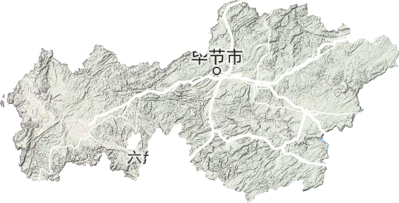 毕节市地形地图