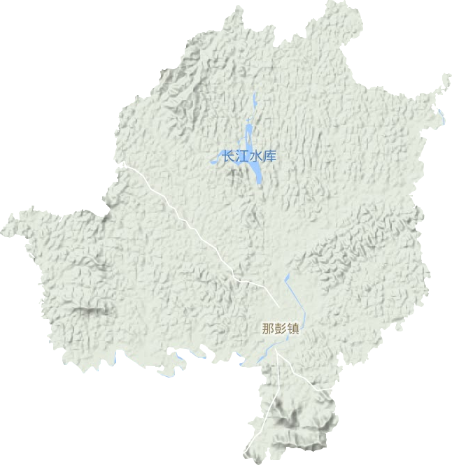 那彭镇地形地图