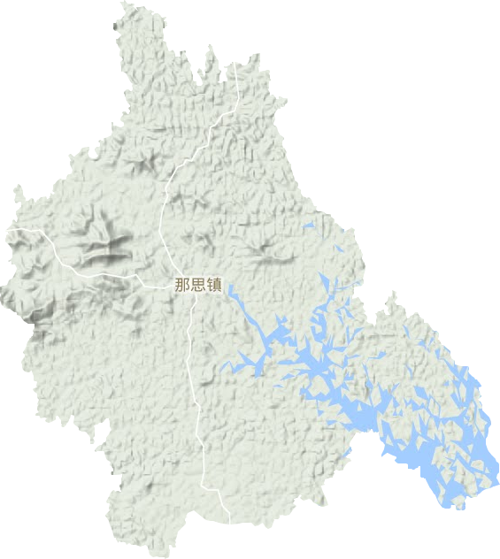 那思镇地形地图