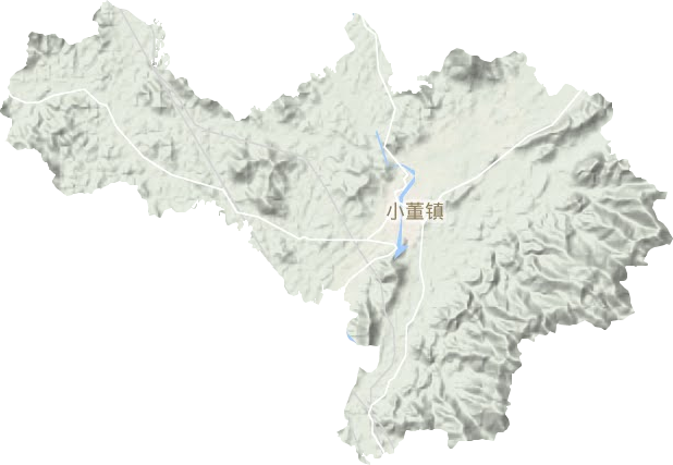 小董镇地形地图
