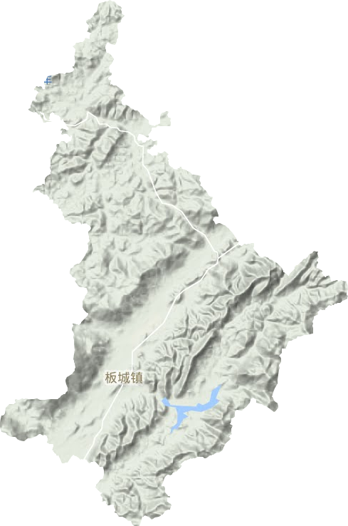 板城镇地形地图