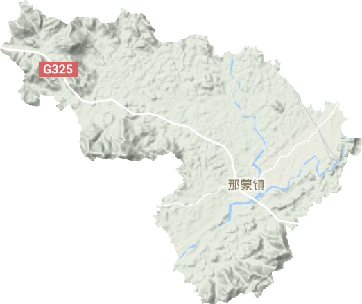 那蒙镇地形地图