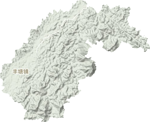 丰塘镇地形地图