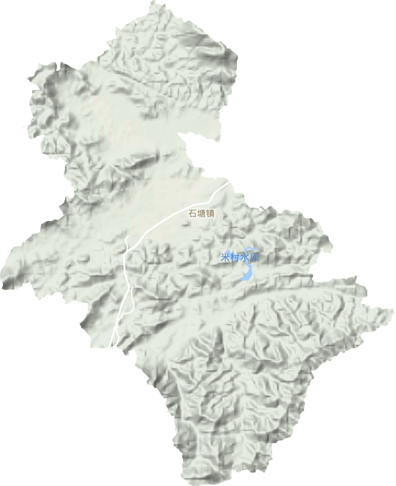 石塘镇地形地图