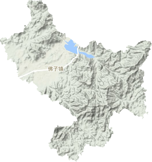 佛子镇地形地图