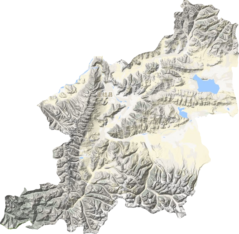 定结县地形地图